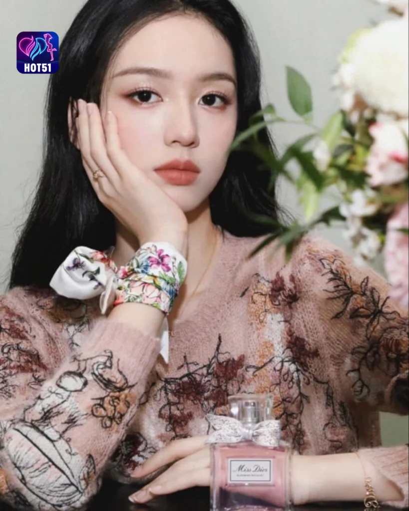  Foto Cantik Zhou Ye di Platform HOT51